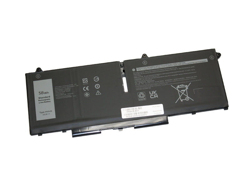 Powerwarehouse PWH-FK0VR 4 Cell Li-Ion Notebook battery for DELL LATITUDE 5330, 5330 2-IN-1, 5430, 5530, 7330, 7330 2-IN-1, 7430, 7430 2-IN-1, 7530