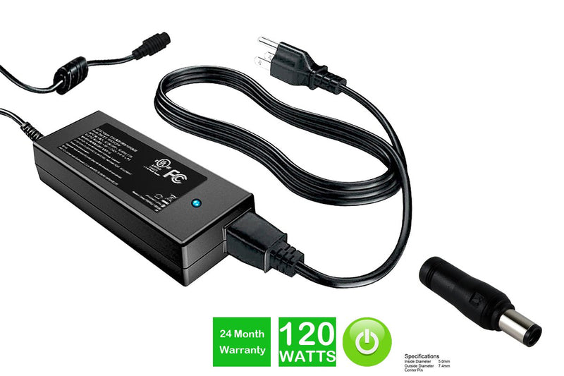 Powerwarehouse PWH-AC-19120129 19V, 120W AC Adapter for HP ENVY 15T-1100 CTO