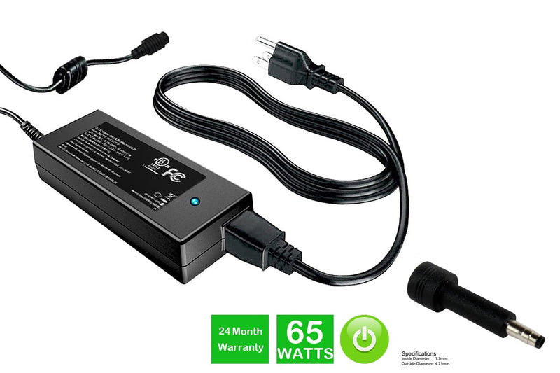 Powerwarehouse PWH-AC-1965131 19V, 65W AC Adapter for HP ENVY 13,  13-1000,  13-1100