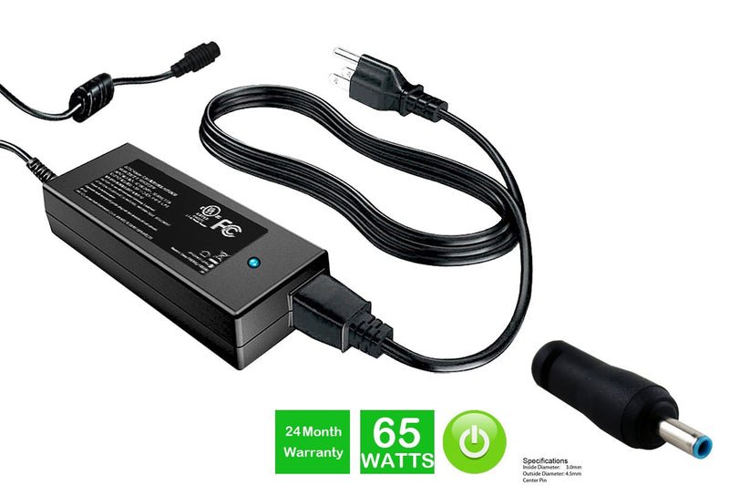 Powerwarehouse PWH-AC-1965135 19V, 65W AC Adapter for HP Envy 14,15,17-J,M6 Series,  HP Touchsmart 15 and 17, HP Pavilion 14,15,17.