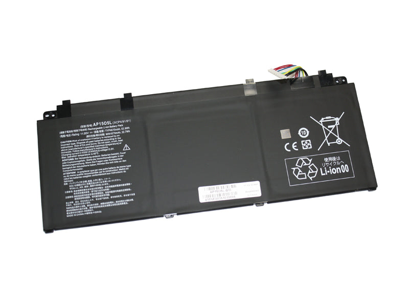 Powerwarehouse PWH-AP15O5L 3-cell 11.55V, 4570mah Li-Ion Internal Notebook Battery for ACER ASPIRE S5-371-53NX, S5-371-71QZ