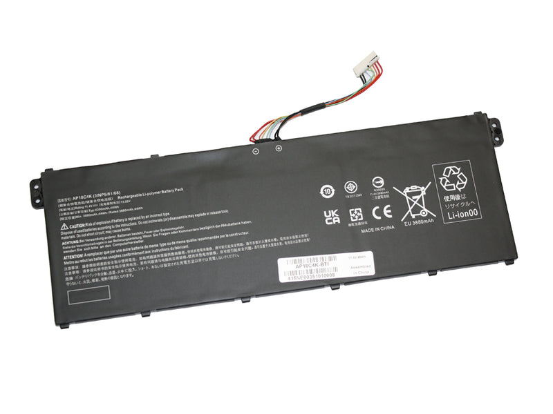 Powerwarehouse PWH-AP18C4K 3-cell 11.4V, 3880mah Li-Ion Internal Notebook Battery for ACER ASPIRE 5 A514-52, A514-52G