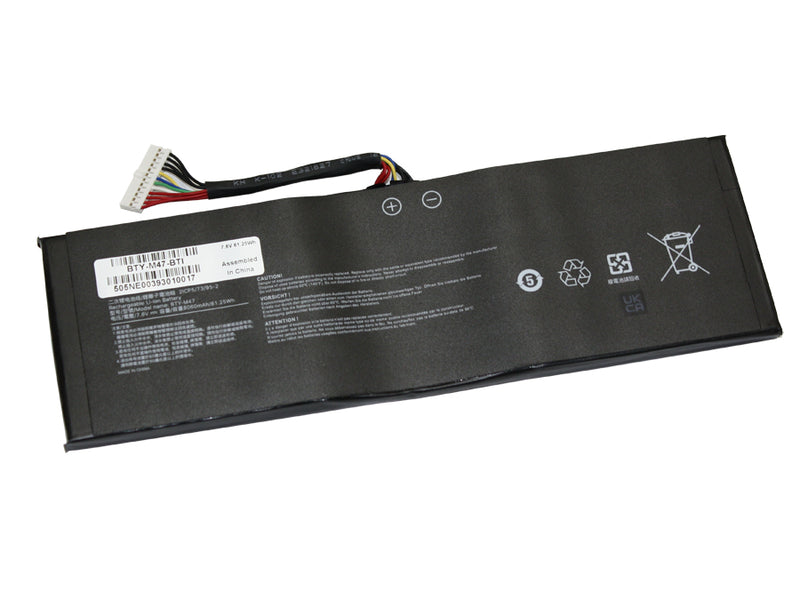 Powerwarehouse PWH-BTY-M47 4-cell 7.6V, 8060mah Li-Ion Internal Notebook Battery for MSI GS40 , GS40 6QE