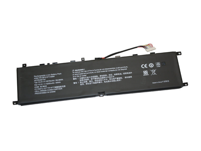 Powerwarehouse PWH-BTY-M6M 4-cell 15.2V, 6250mah Li-Ion Internal Notebook Battery for MSI GS66 Stealth 10SFS