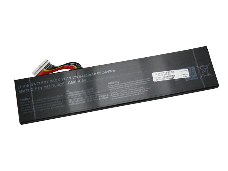 Powerwarehouse PWH-GMS-C60 6-cell 11.1V, 5440mah Li-Ion Internal Notebook Battery for RAZER BLADE R2 17.3