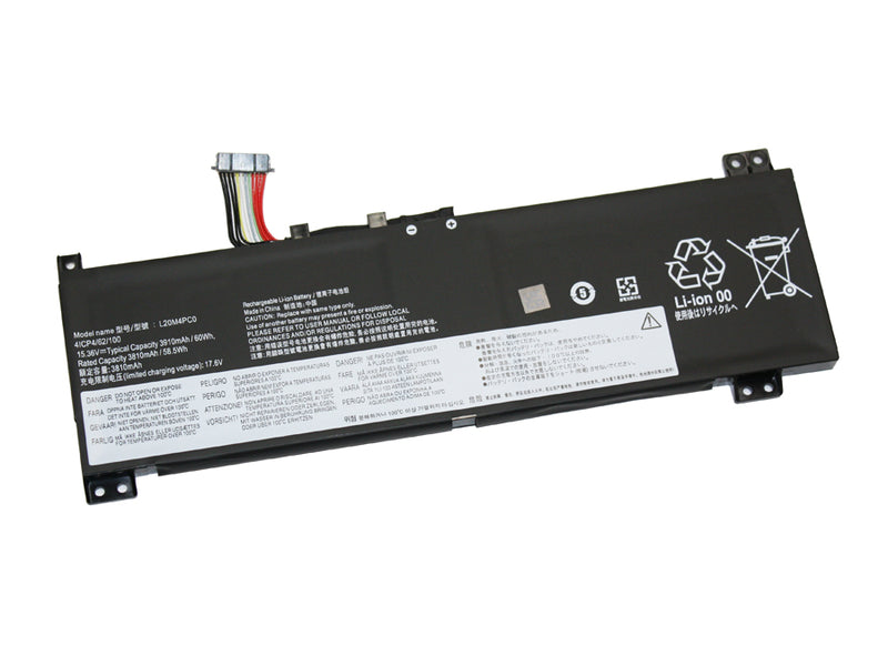 Powerwarehouse PWH-L20M4PC0 4-cell 15.36V, 3910mah Li-Ion Internal Notebook Battery for LENOVO LEGION 5-15ITH6H