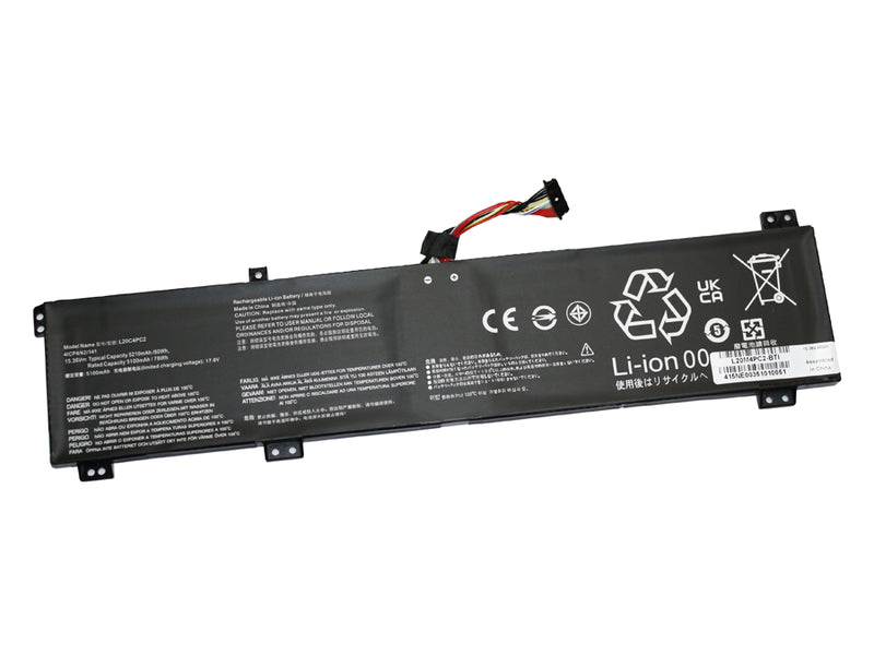 Powerwarehouse PWH-L20M4PC2 4-cell 15.36V, 5210mah Li-Ion Internal Notebook Battery for LENOVO LEGION 5-17ITH6H