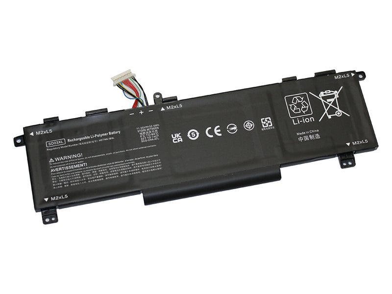 Powerwarehouse PWH-L84394-005 3-cell 11.55V, 4323mAh Li-Ion Internal Notebook Battery for HP Victus 15-FA, Victus 15-FB, Omen 15-EK, Omen 15-EN, SD03XL