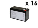 Powerwarehouse SP12-9-T2-16PK Compatible Sealed Lead Acid Battery 12V 9A