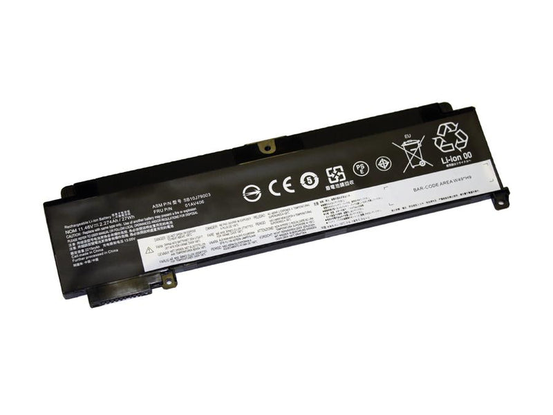 Powerwarehouse PWH-01AV405 3-cell 11.46V, 2270mAh LiPolymer Internal Notebook Battery for LENOVO Lenovo Thinkpad T460s, T470s