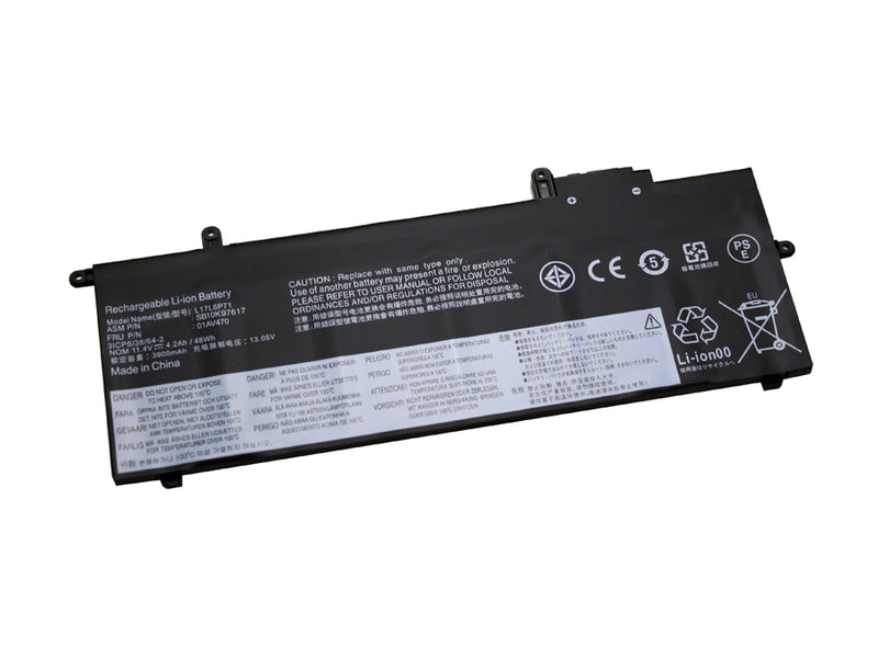 Powerwarehouse PWH-01AV472 3-cell 11.4V, 4200mAh LiPolymer Internal Battery for Lenovo Thinkpad X280, Thinkpad A285
