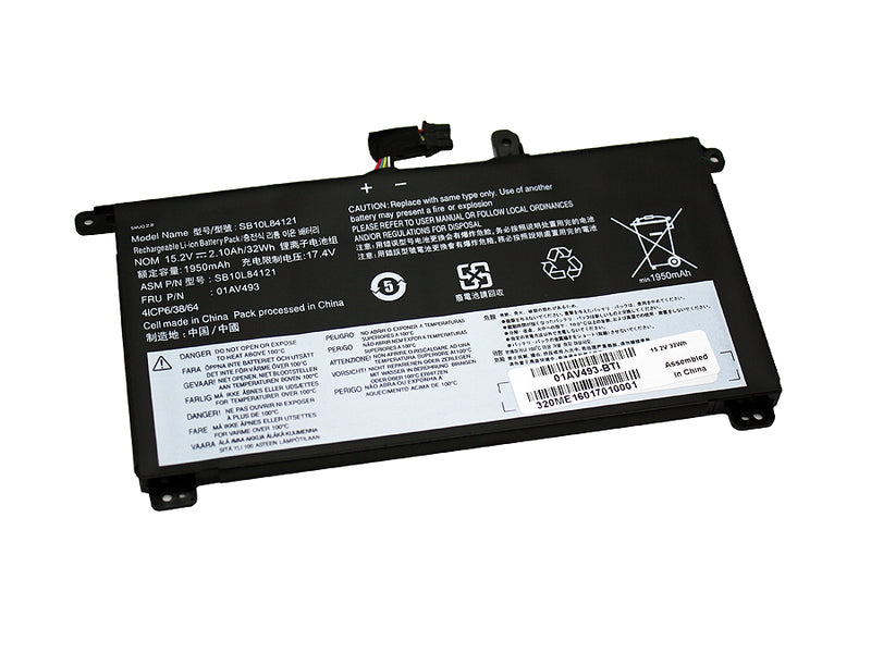 Powerwarehouse PWH-01AV493 4-cell 15.4V, 2080mah Li-Ion Notebook Battery for Thinkpad T570, T580, P51s, P52s