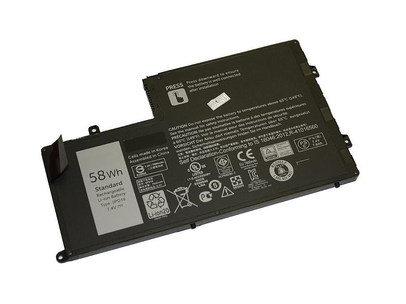 Powerwarehouse PWH-0PD19 4-cell 7.4V, 7600mAh Li-Ion Internal Notebook Battery for DELL Inspiron 15 (5547), 15 (5548), 14 (5447), 14 (5448); Latitude 3550, 3450