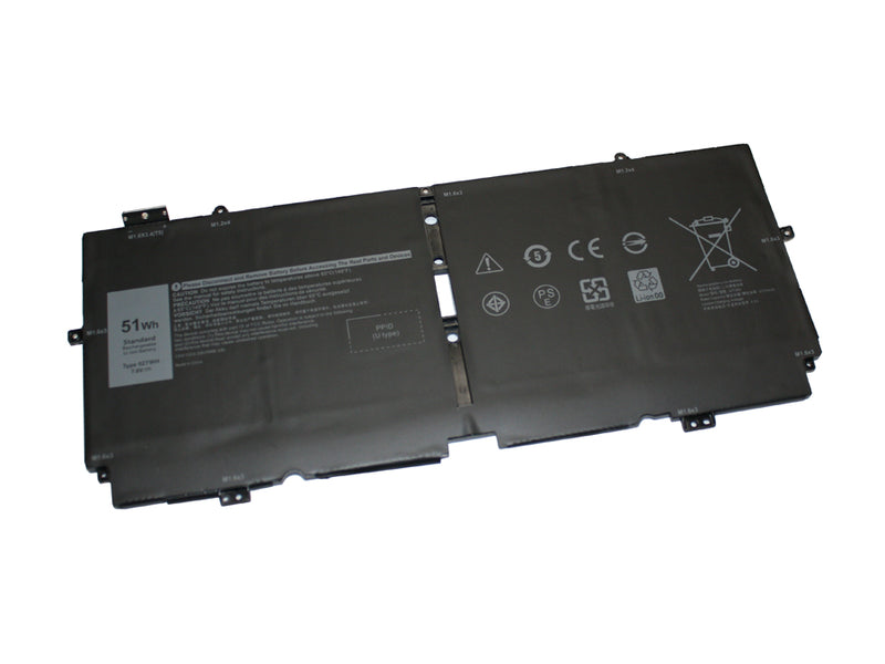 Powerwarehouse PWH-52TWH 4-Cell 7.6V, 6375mah LiIon Internal Notebook Battery for  Dell XPS 13 7390 2-in-1