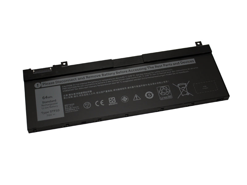 Powerwarehouse PWH-5TF10 4-cell 7.6V, 8000mah LiIon Notebook Battery for Dell Precision 7530, 7540, 7730, 7740