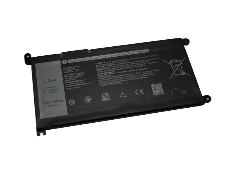 Powerwarehouse PWH-7MT0R 4-cell 10.95V, 3013mah LiIon Notebook Battery for Dell Chromebook 3400, 3100, 3100 2-in-1, 5488, 5493, 5593