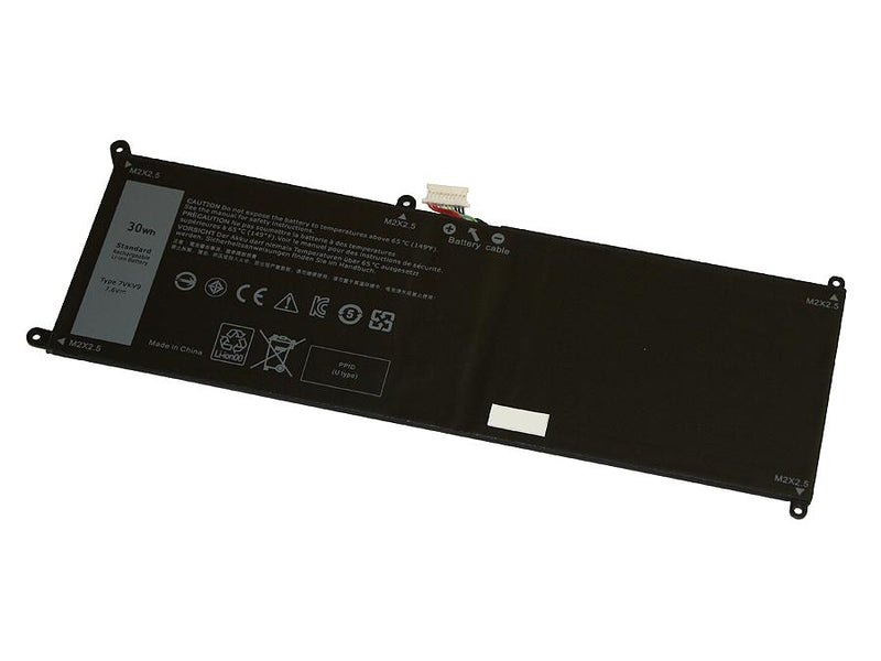 Powerwarehouse PWH-7VKV9 2-cell 7.6V, 3947mAh LiPolymer Notebook Battery for DELL Latitude 12 7275, XPS 12 9250