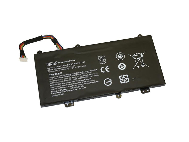 Powerwarehouse PWH-849314-856 3-cell 11.55V, 5333mAh Li-Ion Internal Notebook Battery for HP HP Envy 17-U, 17T-U, M7-U