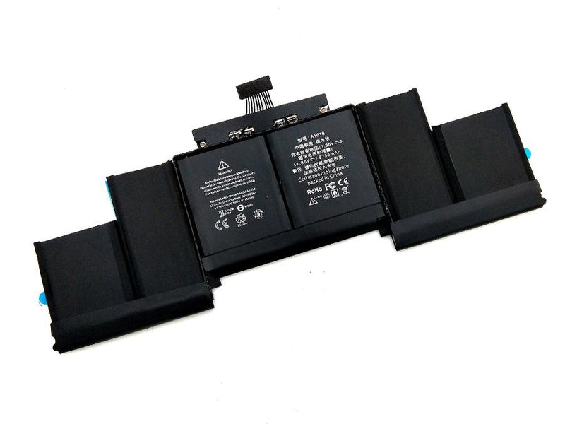 Powerwarehouse PWH-A1398 6-cell 11.34V, 8600mAh Li-Polymer Internal Notebook Battery for APPLE Battery for MacBook Pro 15 A1398 2015, ME293, ME294