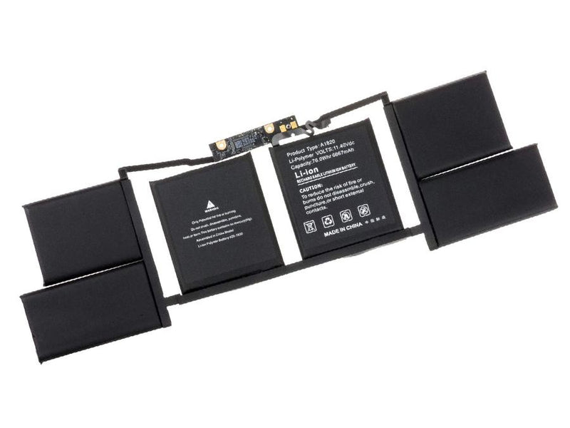 Powerwarehouse PWH-A1820  6cells, Li-Polymer notebook battery for Apple Macbook Pro 15.4 IN TOUCH BAR A1707 (EMC 3072), 15.4 IN TOUCH BAR A1707 (EMC 3162), 15.4 IN TOUCH BAR A1707 LATE 2016, 15.4 IN TOUCH BAR A1707 MID 2017, MLH32LL, MLH42LL , MPTR2LL