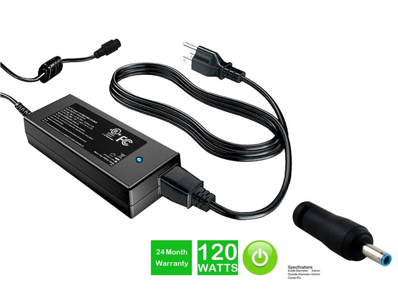 Powerwarehouse PWH-AC-19120135 19V, 120W AC Adapter for HP ENVY 17-J, ENVY 15-J; HP OMEN 15