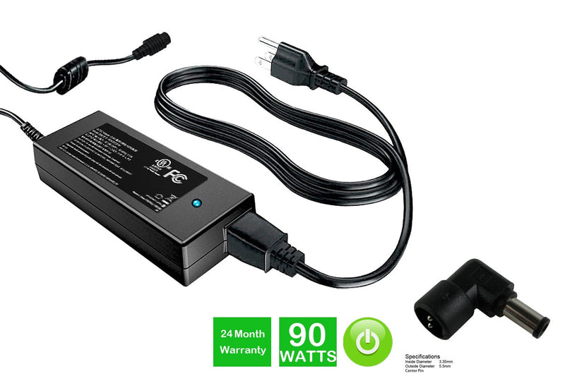 Powerwarehouse PWH-AC-1990124 19V, 90W AC Adapter for AC Adapter w/ C124 tip for various OEM notebook models