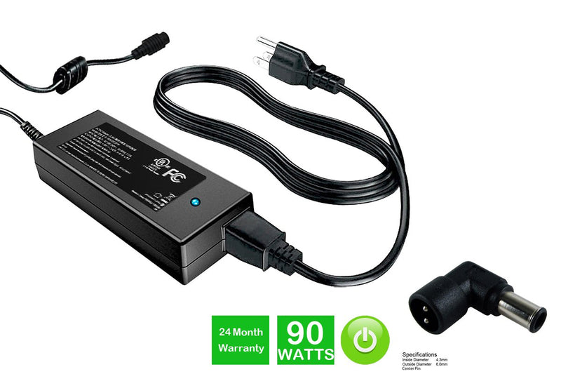 Powerwarehouse PWH-AC-U90EU-SY 16V-19V, 90W AC Adapter for Multi-Tip AC Adapter for Sony Vaio Models