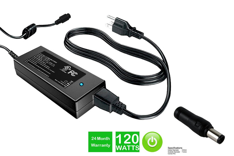 Powerwarehouse PWH-DL-PSPA13 19V, 120W AC Adapter for Dell Inspiron 5150; Latitude E4200,  E4300,  E5410,  E6400,  E6410,  E6500; Precision M90,  M4400,  M4500,  Studio XPS 1645,  1647