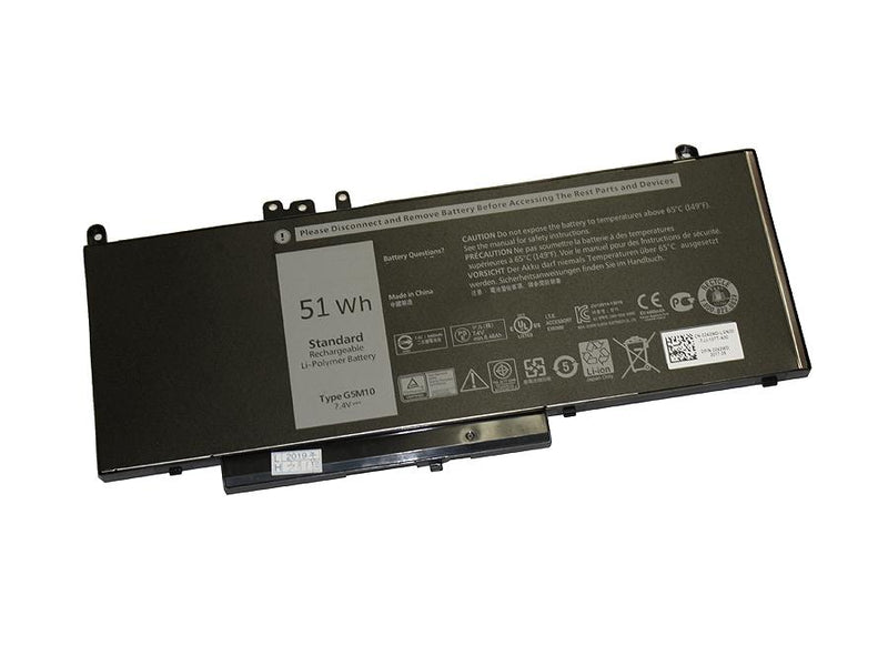 Powerwarehouse PWH-G5M10 4-cell 7.4V, 6460mAh LiPolymer Internal Notebook Battery for DELL Latitude E5450, E5550