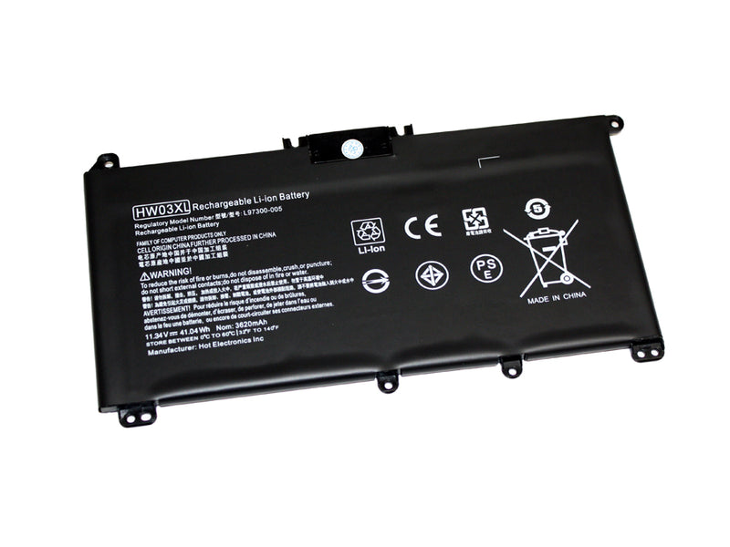 Powerwarehouse PWH-HW03XL 3-Cell 11.34V, 3619mah Li-Ion Internal Notebook Battery for HP Pavilion 15-EG 15-EH 17-CP, HP 240G9 245G9 250G9 255G8 255G9 470G8