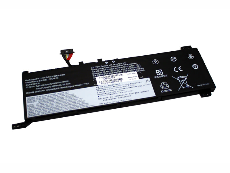 Powerwarehouse PWH-L19M4PC0 4-Cell 15.36V, 4010mah LiIon Internal Battery for Lenovo Ideapad Y550-14, Legion 5-15ARH, Legion 5-15IMH