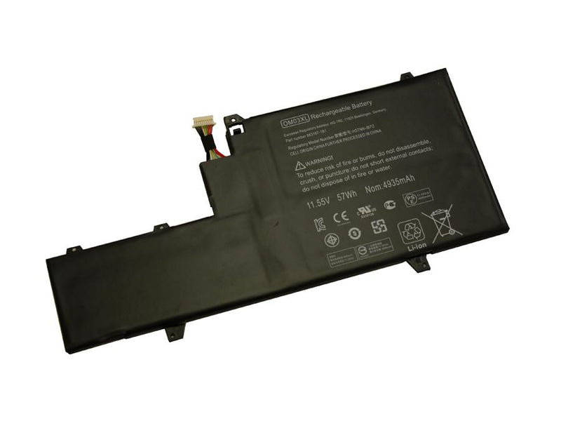 Powerwarehouse PWH-OM03XL 3-cell 11.5V, 4953mAh Li-Polymer Internal Notebook Battery for HP-COMPAQ HP Elitebook 1030 G2, Elitebook X360 1030 G2