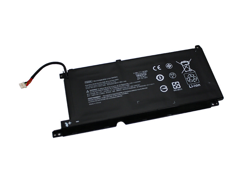 Powerwarehouse PWH-PG03XL 3-cell 11.55V, 4323mah LiIon Internal Notebook Battery for HP Pavilion Gaming 15-dk, 15-ec, 16-a