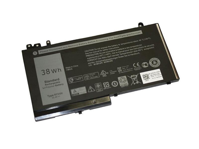 Powerwarehouse PWH-RYXXH 3-cell 11.1V, 3420mAh LiPolymer Internal Notebook Battery for DELL Latitude E5250, E5240, E5550, 11 (3150), 11 (3160)