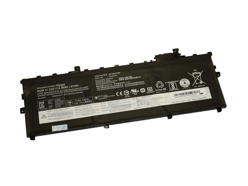 Powerwarehouse PWH-SB10K97587 3-cell 11.52V, 4950mAh Li-Polymer Internal Notebook Battery for LENOVO Thinkpad X1 Carbon 5th Gen